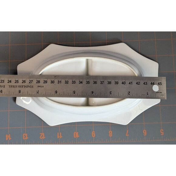 Noritake Azalea 2-Part & oval Relish Dish 8 1/4" Porcelain Floral - Picture 12 of 16